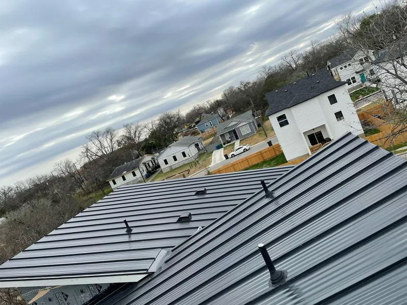 Standing seam metal roof panels with vents for Skylight Repair in Terrytown